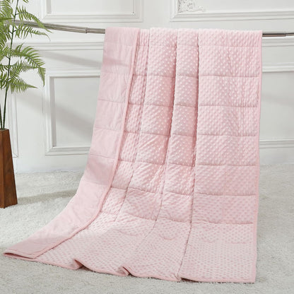 Alomidds Weighted Lap Blanket 7lbs, Cozy Luxury Breathable Weighted Blanket for Adults, Weighted Lap Pad for Travel, Relaxation, Sleeping, Purple, 29" x 24"