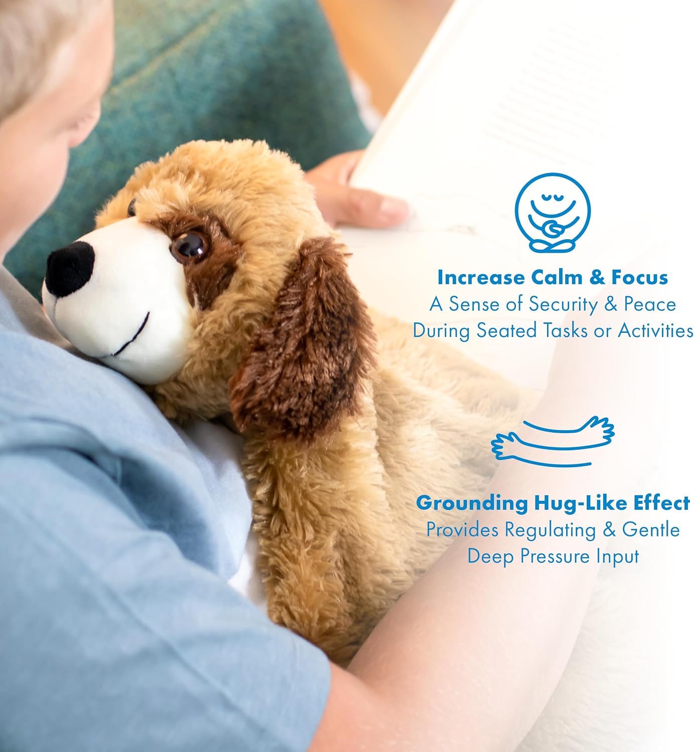 Harkla Weighted Lap Pad for Kids (Deep Blue)