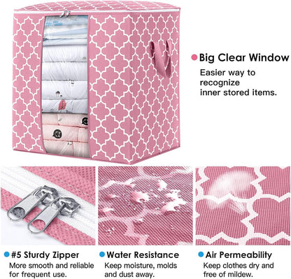 Storage Bags 3 Pack 100L Clothes Organization and Storage Containers