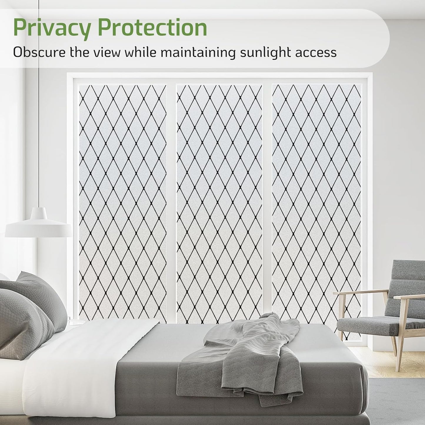 LUTE Blackout Window Film Removable Window Tint for Home Privacy Black 17.5" x 78.7", Static Cling for Inside Dark Sunlight Blockers Darkening Light Blocking for Bedroom Home Theater Garage