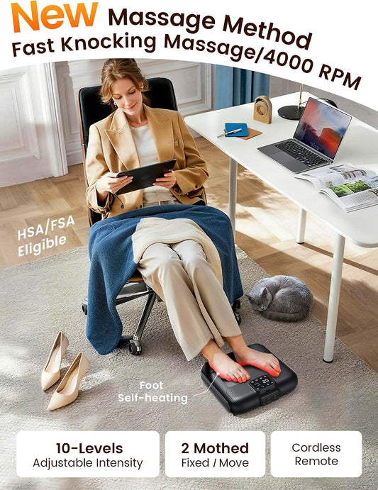 lifechill Cordless Foot Massager, Relieves Plantar Fasciitis and Neuropathy