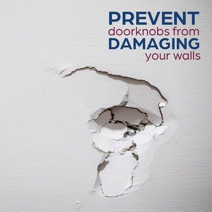 Prime-Line Wall Protector, Self-Adhesive, 5 in. Diameter, White Vinyl