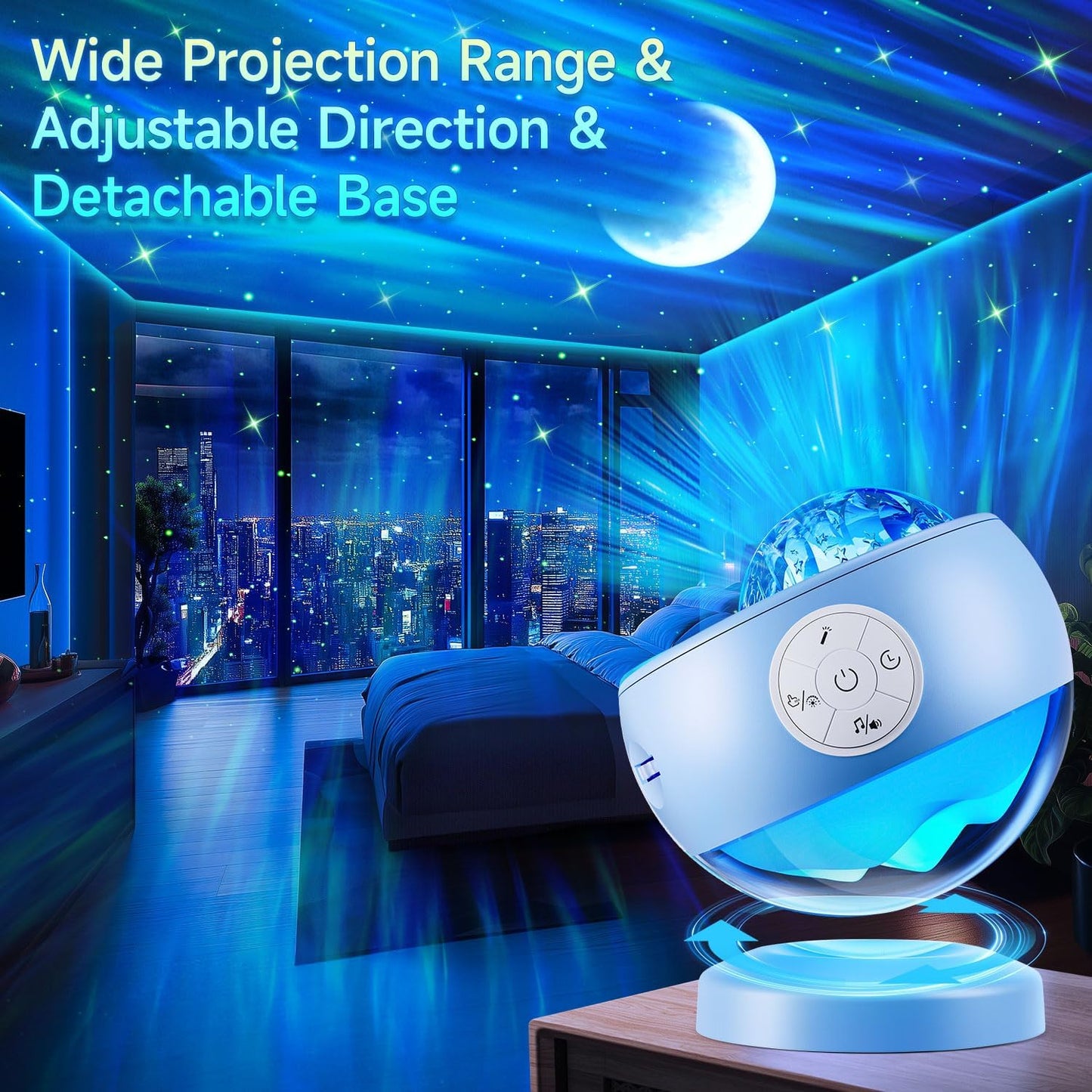 Staryou Birthday Gifts Galaxy Projector for Teen Girls & Boys, 375 Lights Aurora Light Projector with 15 White Noise, Bluetooth Speaker, Trendy Stuff Night Light Bedroom Decor, Led Lights for Bedroom