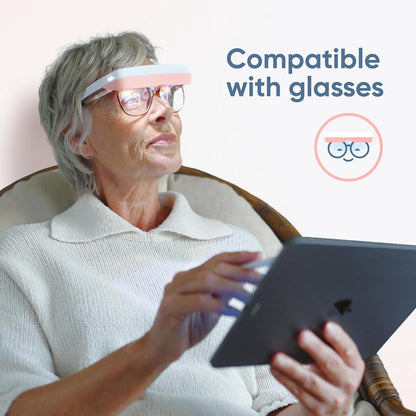 luminette 3 Light Therapy Glasses - Wearable Light Therapy Lamp - Natural Relief for Sleep Problems, Seasonal Mood Disorders & Jet lag - Portable Daylight Lamp (Blue)