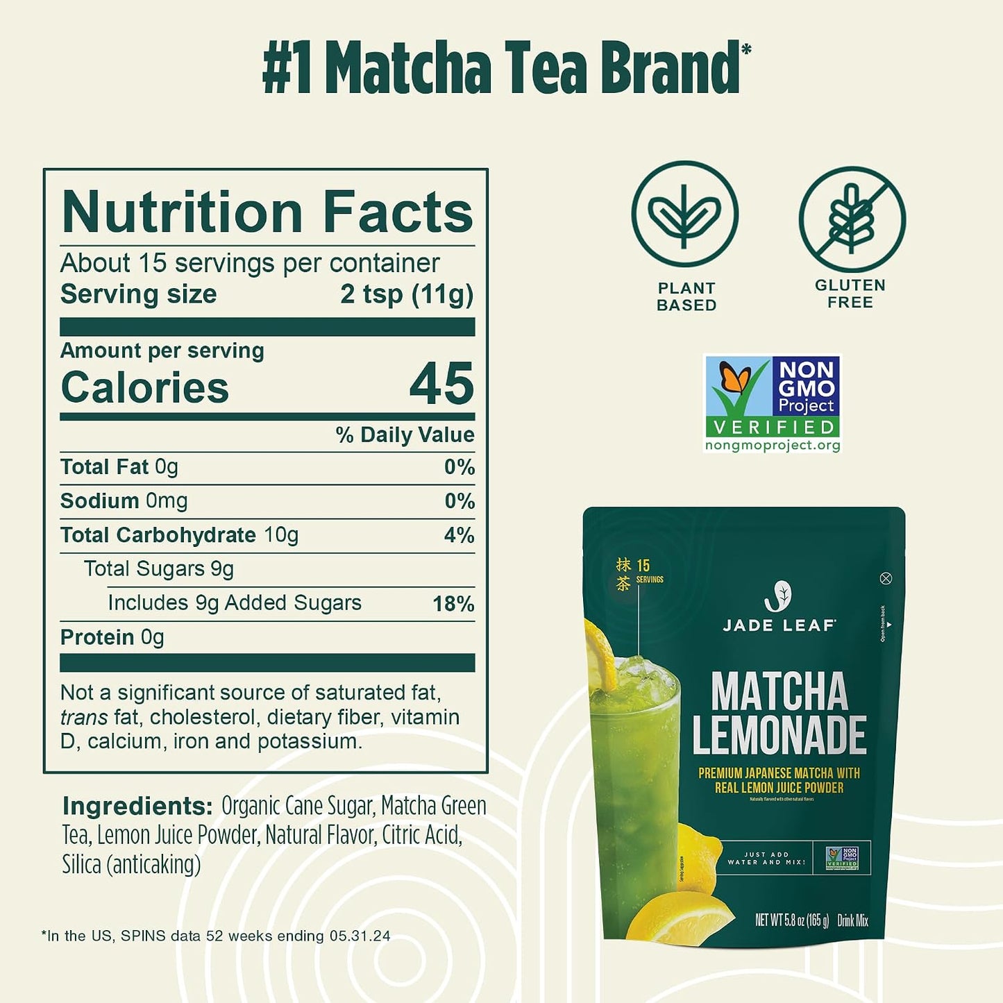 Jade Leaf Matcha Organic Matcha Latte Mix - Bulk Value Size - Lightly Sweet Japanese Matcha Powder with Organic Cane Sugar for Café Style Blend, 35.3 Ounce / 1000g (Pack of 1)