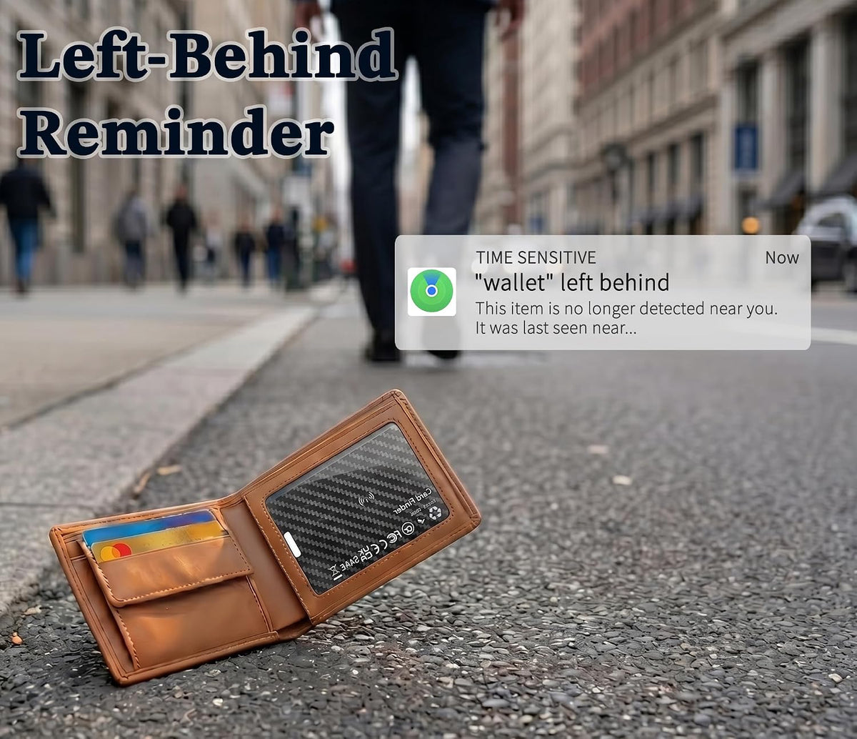 Wallet Tracker Card Compatible with Apple Find My (iOS Only)
