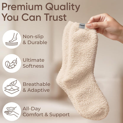 Plüsch Gift for Women – Ultra-Soft Cozy Cloud Socks in Kraft Envelope – Thoughtful Self-Care, Unique Birthday Gifts for Women
