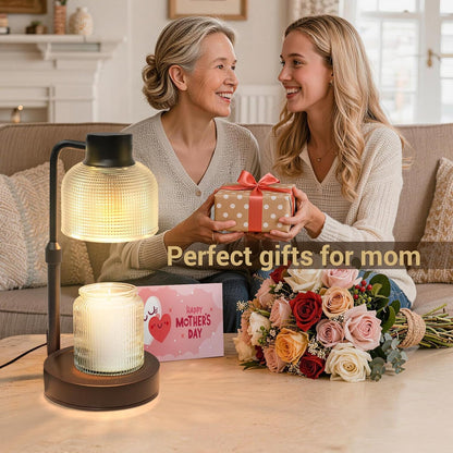 KLL Candle Warmer Lamp with Timer: Birthday Gift for Women, House Warming Gifts New Home, Room Decor - Wax Melt Warmer for Scented Jar Candles