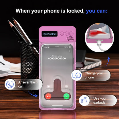 Phone Lock Box, Timed Lock Box Cell Phone Locker
