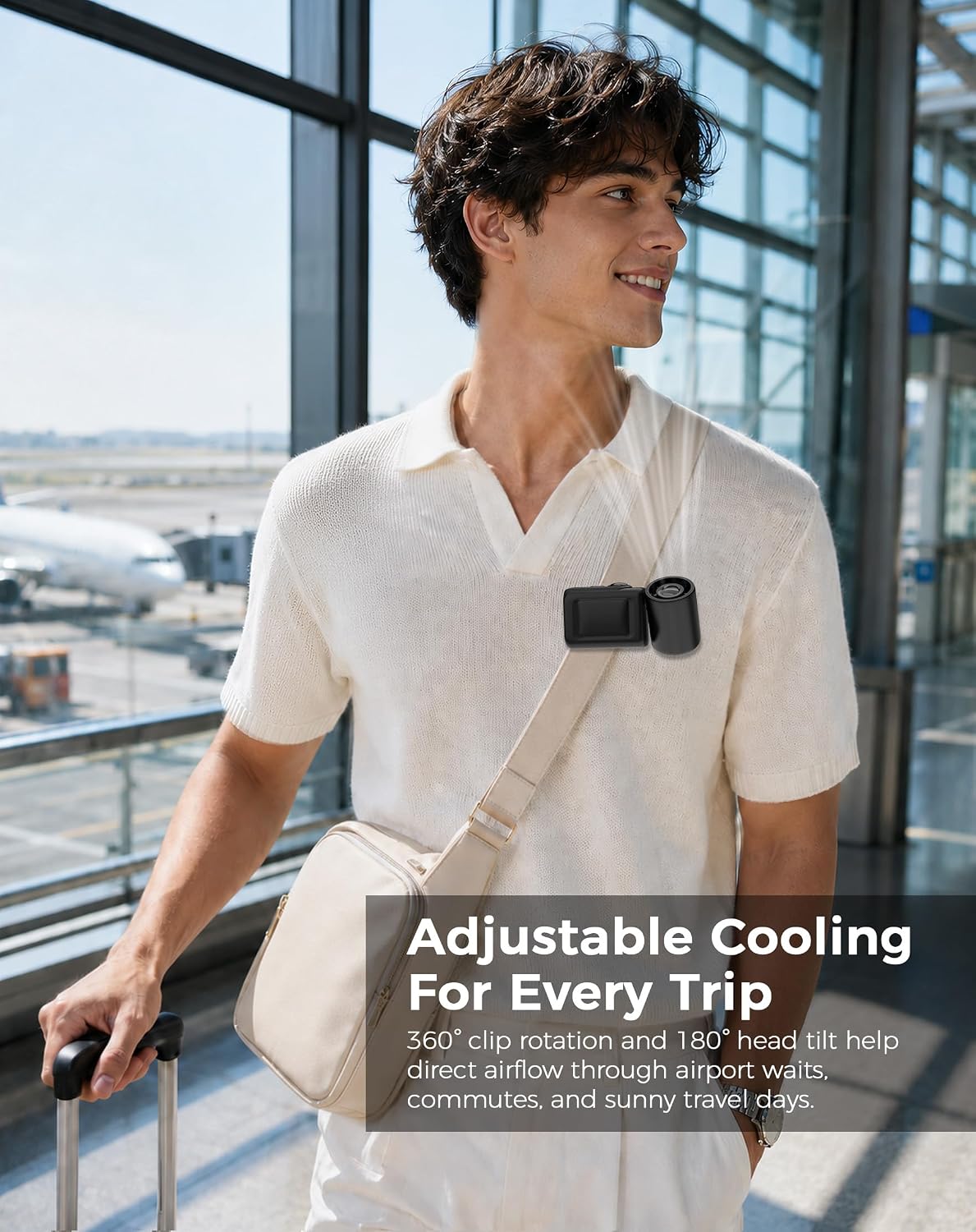 Hotsales Clip-On Portable Fan for Strollers, Handheld Turbo Fan for Travel