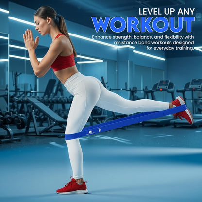 Utopia Fitness Loop Resistance Bands for Working Out Set of 5, Resistance Loop Bands for Exercise Stretching Strength Training, Home Gym Equipment Pilates Yoga Leg Glute Arm Workout Kit for Women Men
