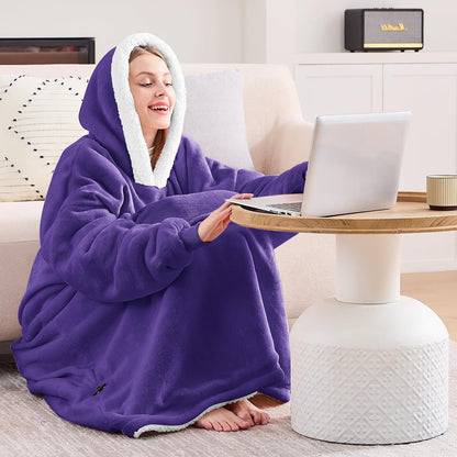 yescool Wearable Blanket Hoodie as Christmas Birthday Gifts for Women Mom - Colors B