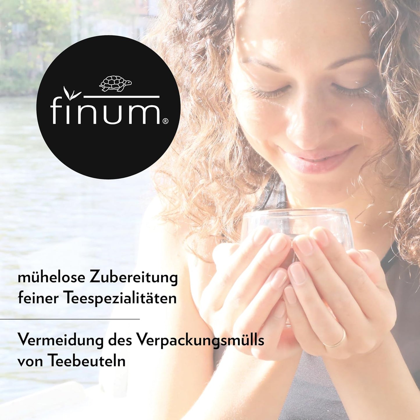 Finum Disposable Paper Tea Filter Bags for Loose Tea, Brown, Large, 100 Count