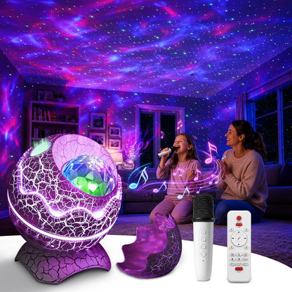 Rossetta Star Projector, Galaxy Projector for Bedroom Nebula Night Light Projector with White Noise, Bluetooth Speaker, Timer and Remote, Kids Room Decor, Birthday, Party, Gifts for Kids Teens Adults