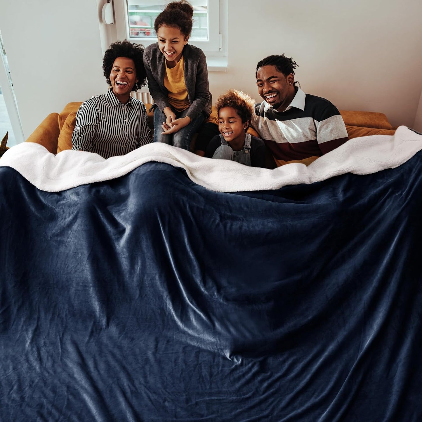 Bedsure GentleSoft Sherpa Fleece Throw Blanket for Couch, Non-Heated, Thick & Warm Cozy Blanket for Winter, Soft Fuzzy Plush Throw Gifts for Women and Men, Grey, 50x60 Inches