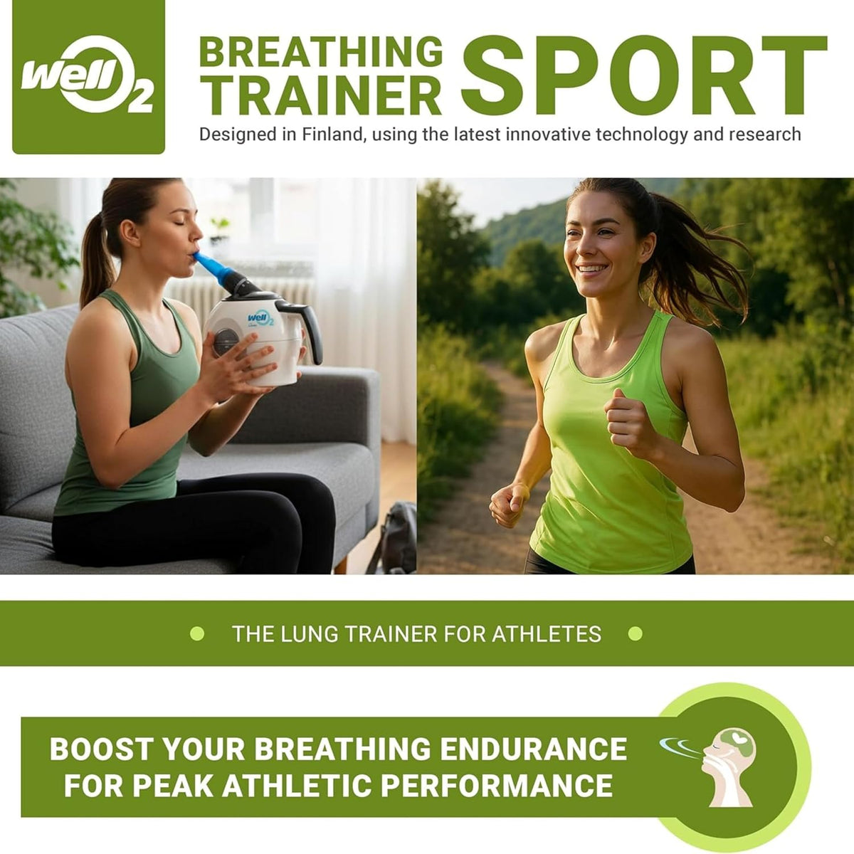 Steam Breathing Trainer for Sports, Athletes & Runners – Adjustable Resistance – Supports Stamina and Athletic Performance