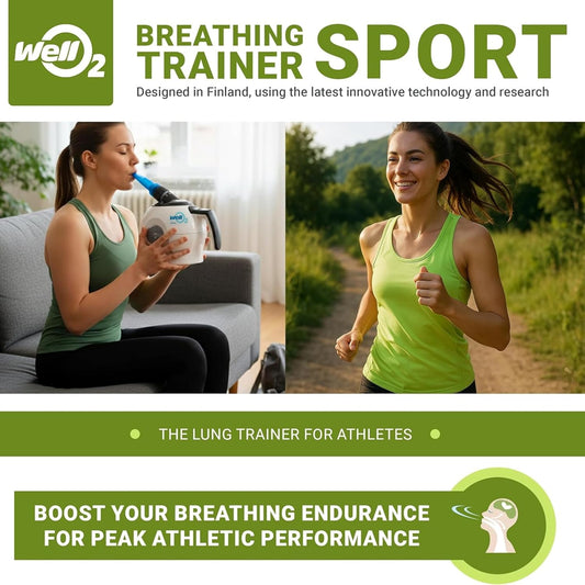Steam Breathing Trainer for Sports, Athletes & Runners – Adjustable Resistance – Supports Stamina and Athletic Performance