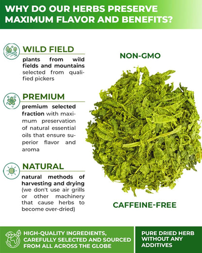 50 Bags Lemon Verbena Tea Dried Cut Leaves Herb Cedron (Aloysia Citrodora) - 50 Count 1.5g Tea Bags Verbena De Limón