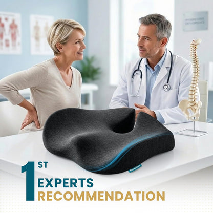 Pressure Relief Seat Cushion for Tailbone Pain, Sciatica & Coccyx Pillow