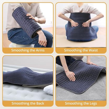 Heating Pad for Back Pain Relief, FSA Eligible HSA,17" x 33" Extra Large Heating Pads for Cramps, Electric Heating Pad with 6 Temperature Controller, Moist & Dry Heat, Auto Shut-Off, Machine Washable