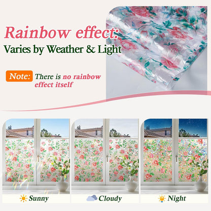 Coavas Blackout Window Privacy Film, Geometric Pattern, 11.8" x 78.7"