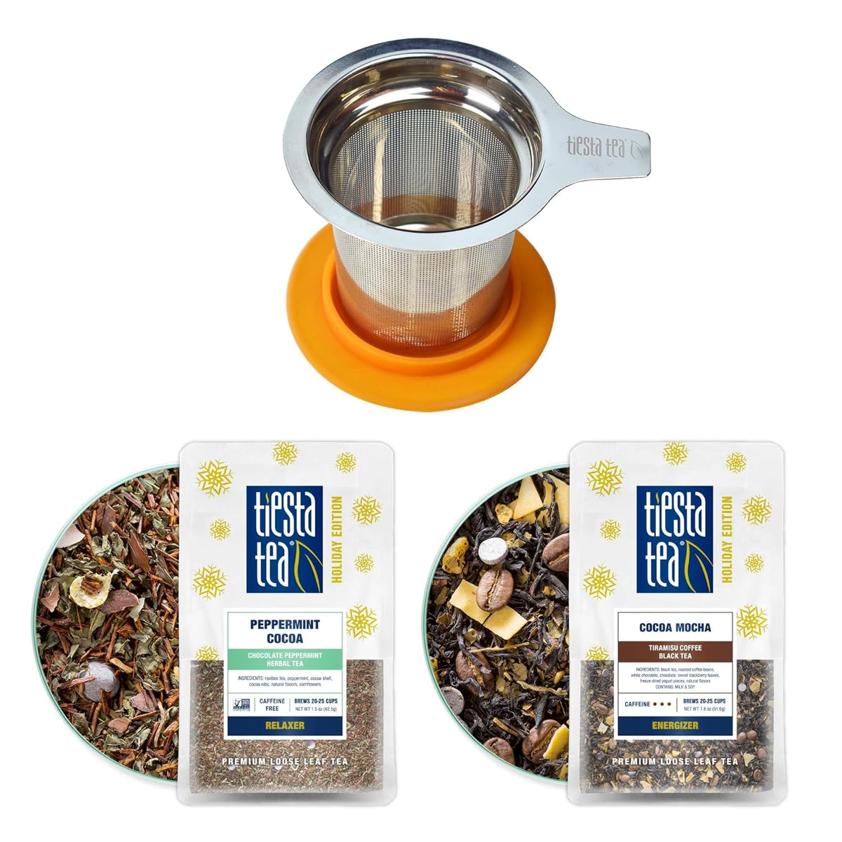 Tiesta Tea - Holiday Tea Sampler Dry Flight Set, Loose Leaf