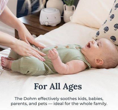 Yogasleep Dohm (White/Gray) The Original White Noise Machine, Relaxing Natural Sound from a Real Fan, Sleep Aid & Noise Cancelling for Adults & Baby, Office Privacy & Meditation, Baby Registry