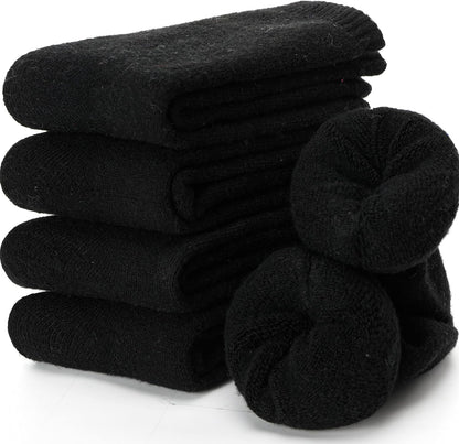 EBMORE Merino Wool Socks for Women Hiking Thermal Warm Winter Thick Boot Cozy Crew Comfy Work Socks for Ladies 5 Pairs