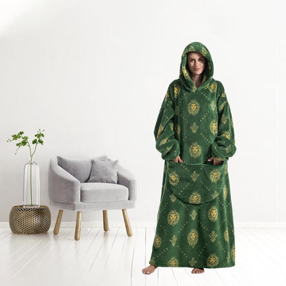 Capecage Blanket Hoodie, Long Hooded Blanket Sweatshirt as Birthday Gifts for Women Men, Long Wearable Blanket for Women Men.