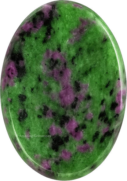 Amazing Gemstone Labradorite Thumb Worry Stone, Anxiety Stone, Healing Crystals - Piedra Crystal Fidget for Gift, Meditation, Calming, Relaxation, Stress Relief - Colors A