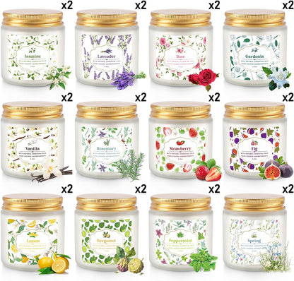 36 Pack Scented Candles Set for Home, Relaxing Stress Relief, Aromatherapy - Natural Soy Wax and Fragrance - Gifts for Women, Mom, Best Friend, Wife, Birthday