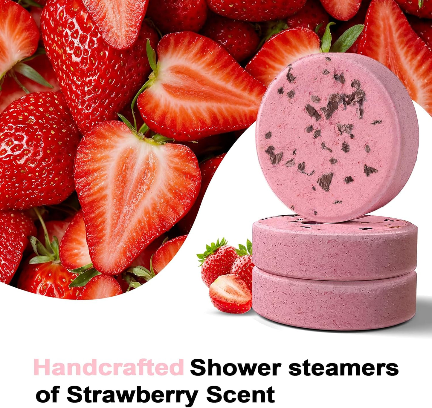 SWCANDY Shower Steamers Aromatherapy Travel Essentials Birthday Gifts for Women, Lavender 8 Pcs, Bath Bombs Shower Bombs with Natural Essential Oils, Relaxation Home SPA