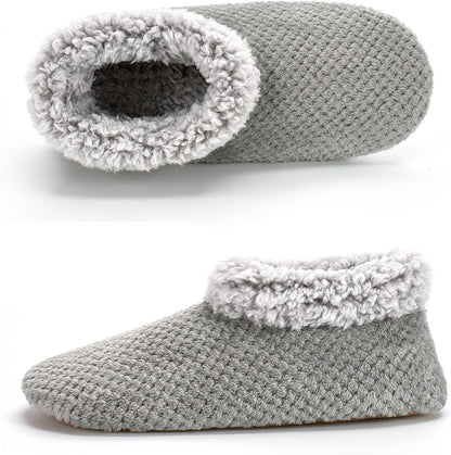 Cozylook Fuzzy Slippers for Women Indoor Soft Sole Slipper Socks