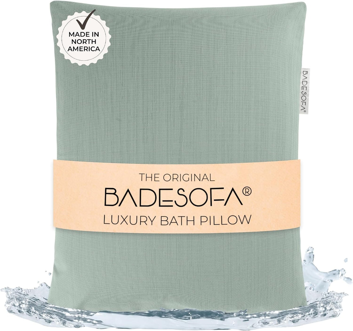 BADESOFA® Luxury Bath Pillow M in Ivory, Quick-Drying Bath Back Pillow