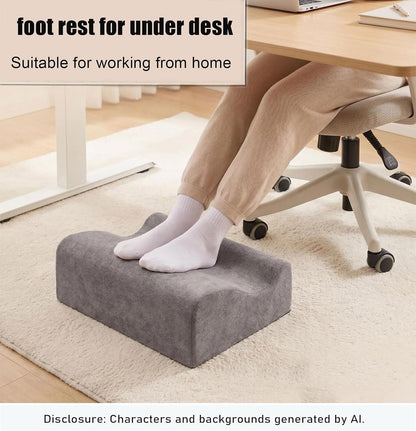 Work Foot Rest Under Desk,Comfort Foot Rest for Couch | Foot Rest For Under Desk at Work,At Soft Ergonomic Footrest,Support Foot Pillow,Heel Chair,Leg Elevation Pillow blue