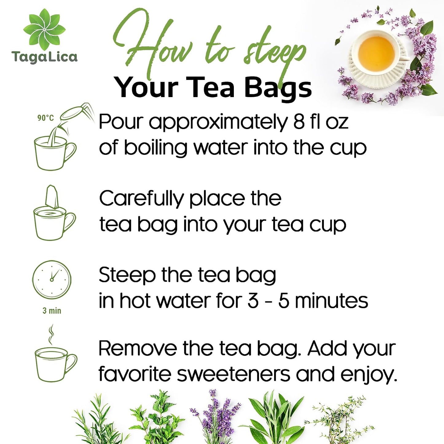 Tagalica, Premium 135 Dandelion Root Tea Bags, 100% Natural & Pure from Dandelion Root, Eco-Conscious Tea Bags, Herbal Tea. No Sugar, No Caffeine, No Gluten, Vegan