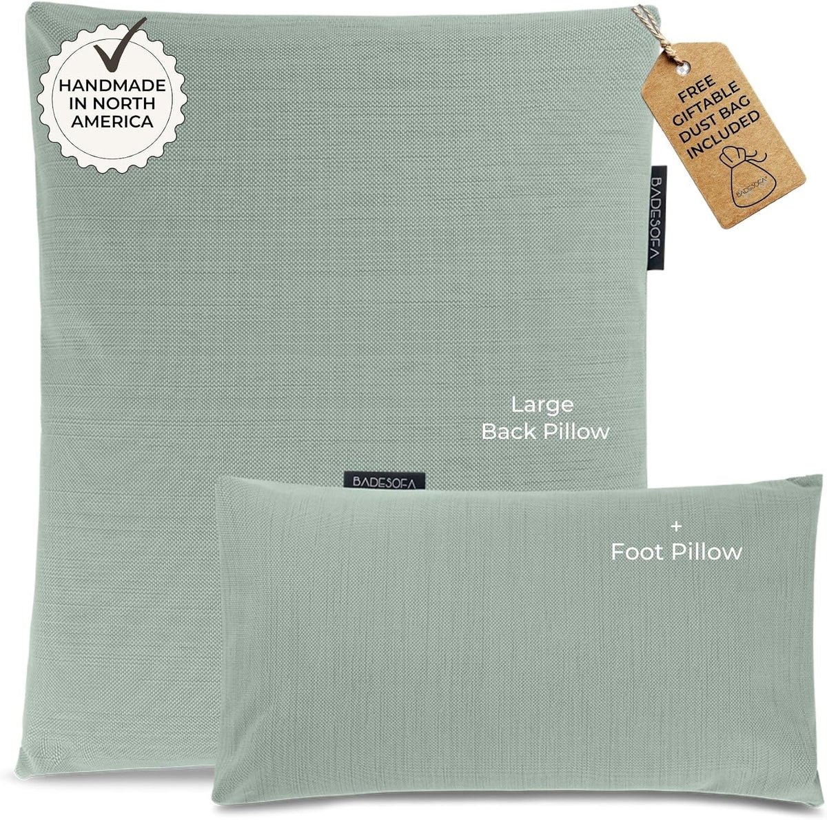 BADESOFA® Luxury Bath Pillow M in Ivory, Quick-Drying Bath Back Pillow