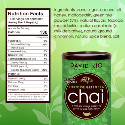 David Rio Elephant Vanilla Chai Tea Latte Mix, 14 Oz