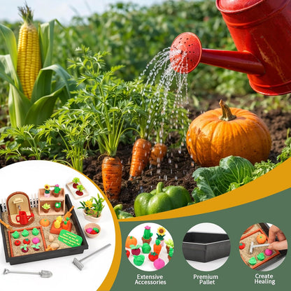 Tian Zhun Gardening Gifts for Women Mini Zen Garden for Desk Plant Lover Gifts Funny Sand Tray Therapy Kit Sand Included