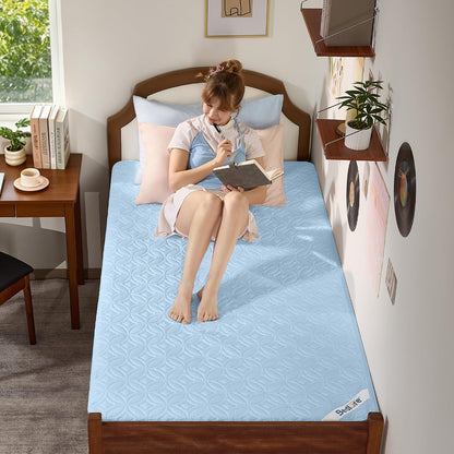 BEDLORE Waterproof Mattress Protector, King Size Mattress Pad with Deep Pocket 6"-18" Depth, Soft Noiseless Dirt-Proof Bed Mattress Cover Washable for Home, Bedroom, Hotel (Gray)