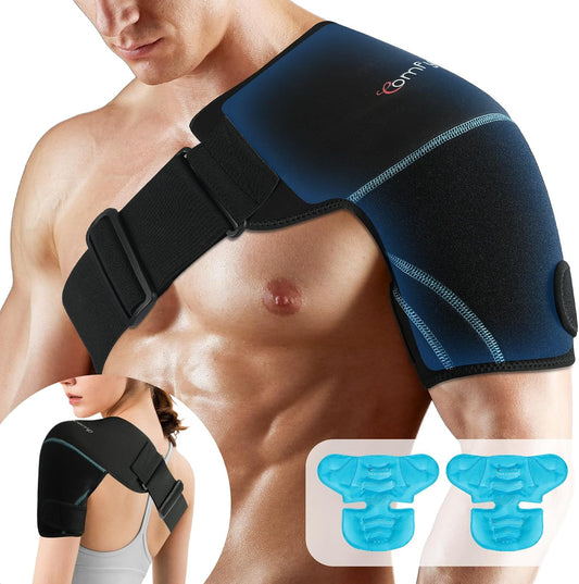 Comfytemp Shoulder Ice Pack Wrap, Shoulder Brace Rotator Cuff Cold Therapy