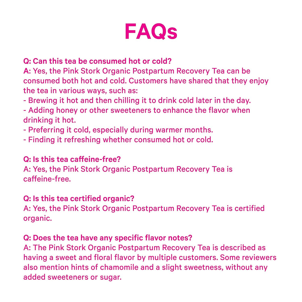 Pink Stork Postpartum Recovery® Herbal Tea, Strawberry, 15 Sachets