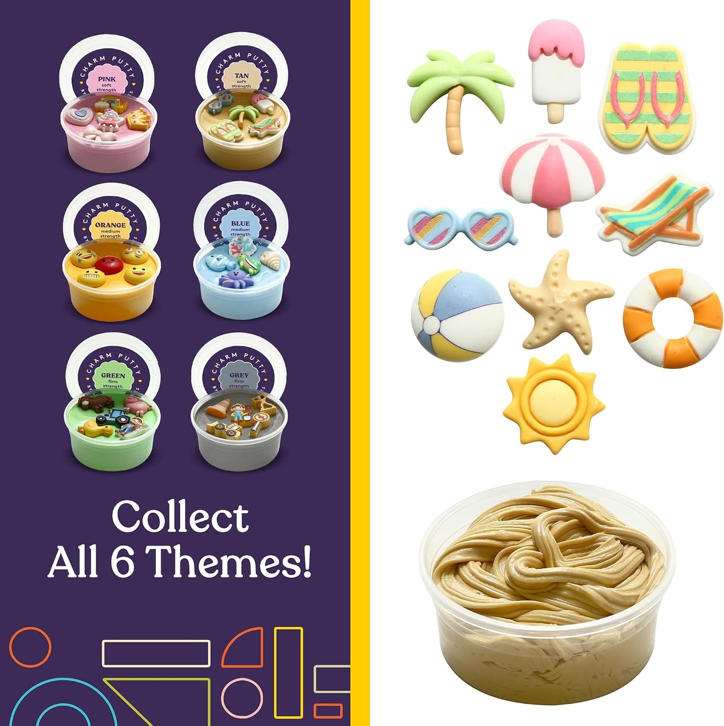 Special Supplies Sensory Therapy Putty for Kids and Adults with Cute Charms, Resistive Hand Exercise Stress Relief Therapy Putty (Farm)