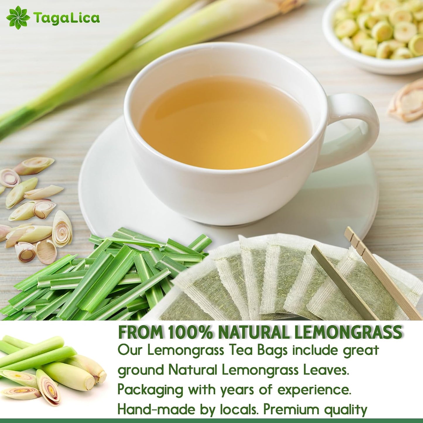 Tagalica, Premium 135 Dandelion Root Tea Bags, 100% Natural & Pure from Dandelion Root, Eco-Conscious Tea Bags, Herbal Tea. No Sugar, No Caffeine, No Gluten, Vegan