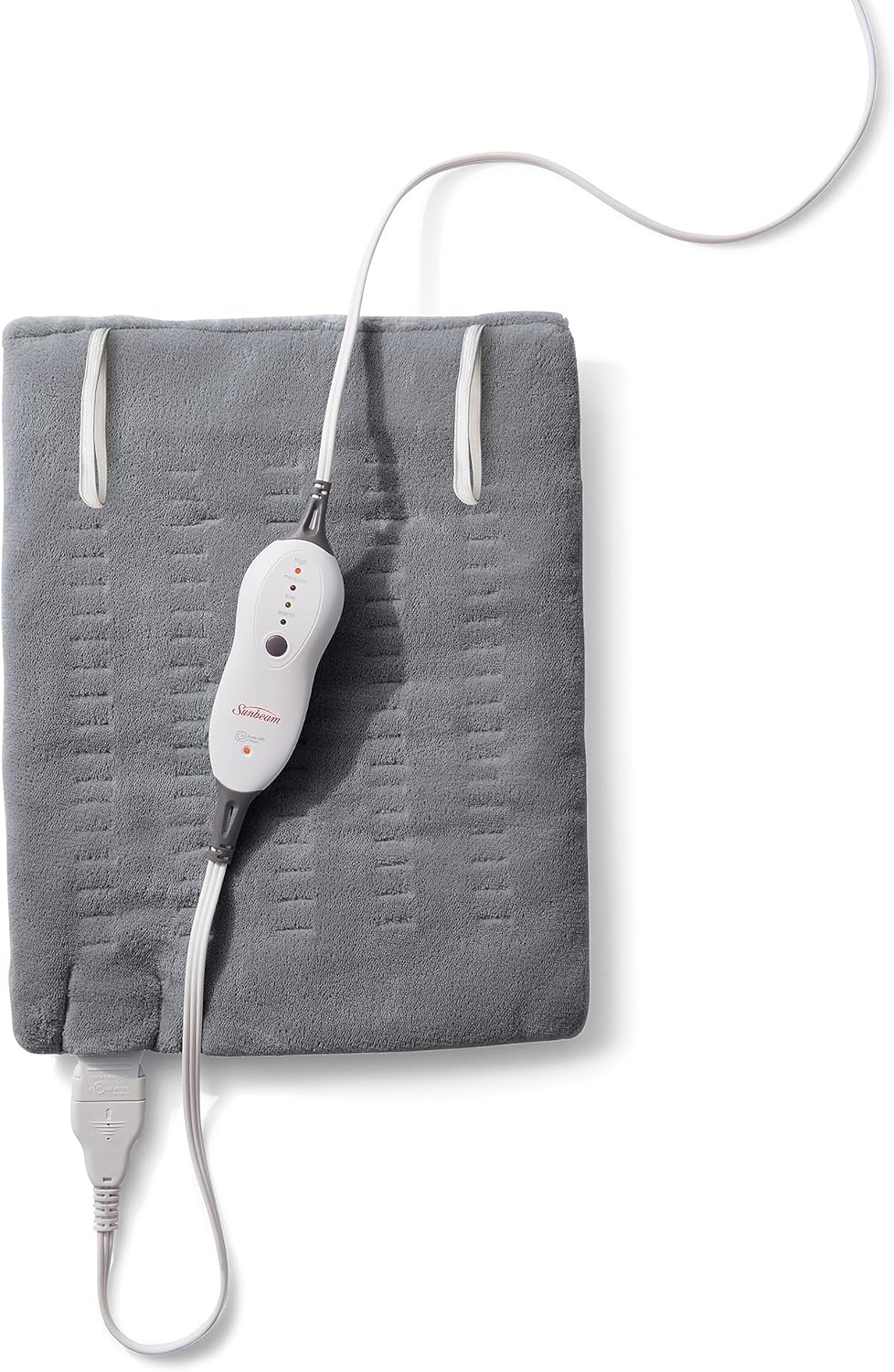 Sunbeam Premium Sunbeam Heating Pad with Compact Storage, Standard Size, Gray