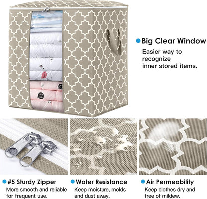 Storage Bags 3 Pack 100L Clothes Organization and Storage Containers