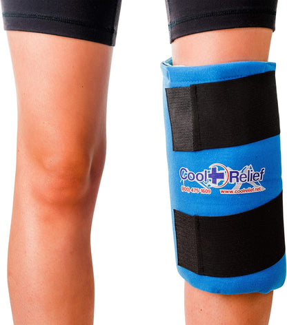 CoolRelief FlexGel - Versatile Gel Ice Pack Wrap for Knee, Shoulder, and Hip - Medical Grade Reusable - Advanced Cold Therapy (11" x 12" - Single Pack)