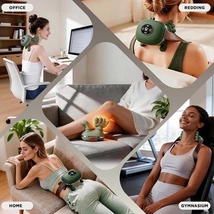 2026 Upgraded Shoulder and Neck Massager with Heat Heated Massager, Neck Massager with Fingers, Shoulder Massager with Hands,2-Level Heated Simulates a Real Palm Massage for Comfort (Green)
