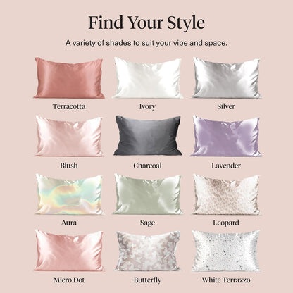 Kitsch Satin Pillowcase with Zipper for Hair & Skin - Softer Than Silk Pillow Cases, Smooth Cooling Satin Pillow Case, Wrinkle-Free, Machine Washable - Pillow Cases Standard Size (19x26) - Blush