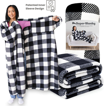 Super Blanky Wearable Blankets for Women & Men, Graduation Day Gift for Her, Cozy Gifts for Women, Wife Birthday Gifts Ideas
